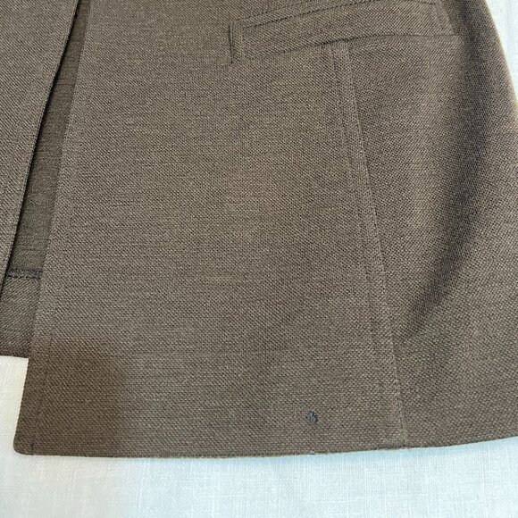 VTG Sonia Rykiel Paris Brown Wool Blazer Jacket Frence Size 8-10 Gold Button - Picture 11 of 14